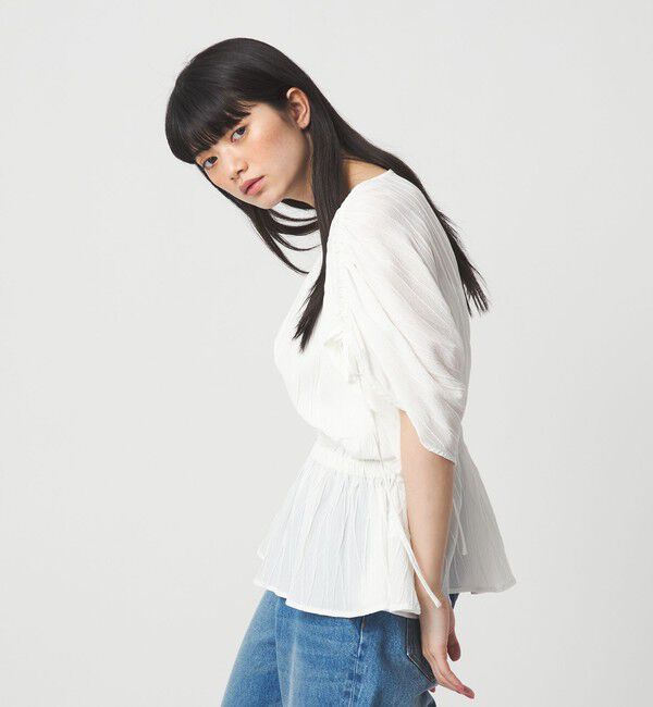 EMMEL REFINES「＜EMMEL REFINES＞EM ドロストスリーブ ブラウス」|シャツ・ブラウス|