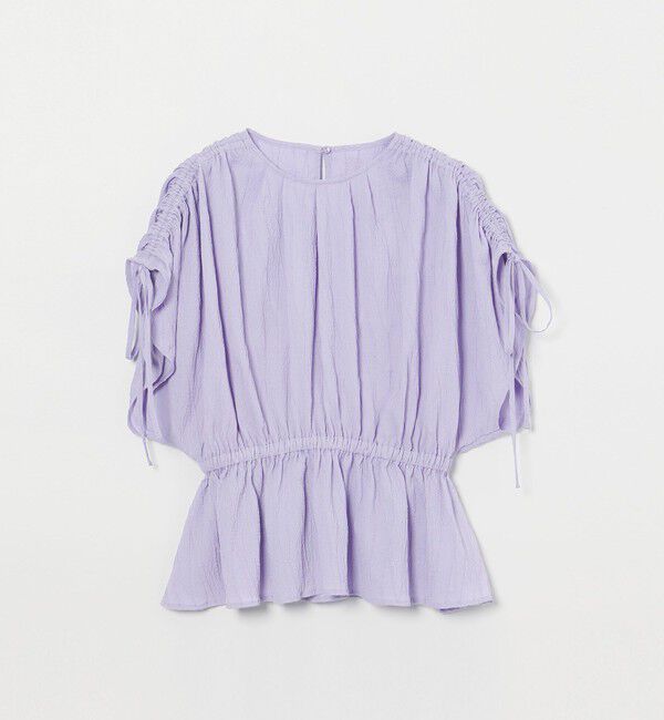 EMMEL REFINES「＜EMMEL REFINES＞EM ドロストスリーブ ブラウス」|シャツ・ブラウス|LILAC