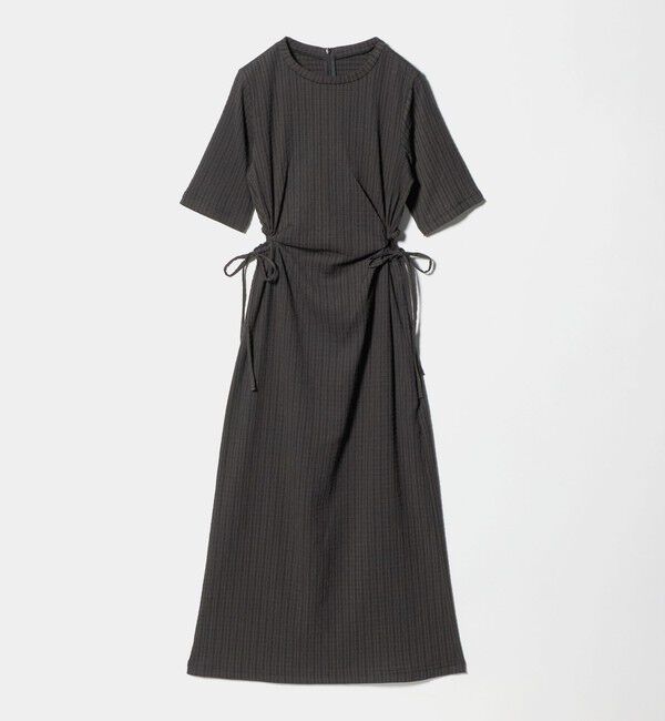 BEAUTY&YOUTH UNITED ARROWS「サイドホール ショートスリーブ ワンピース」|ワンピース|BLACK