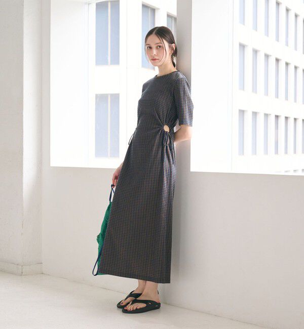 BEAUTY&YOUTH UNITED ARROWS「サイドホール ショートスリーブ ワンピース」|ワンピース|MD.BROWN