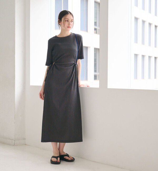 BEAUTY&YOUTH UNITED ARROWS「サイドホール ショートスリーブ ワンピース」|ワンピース|