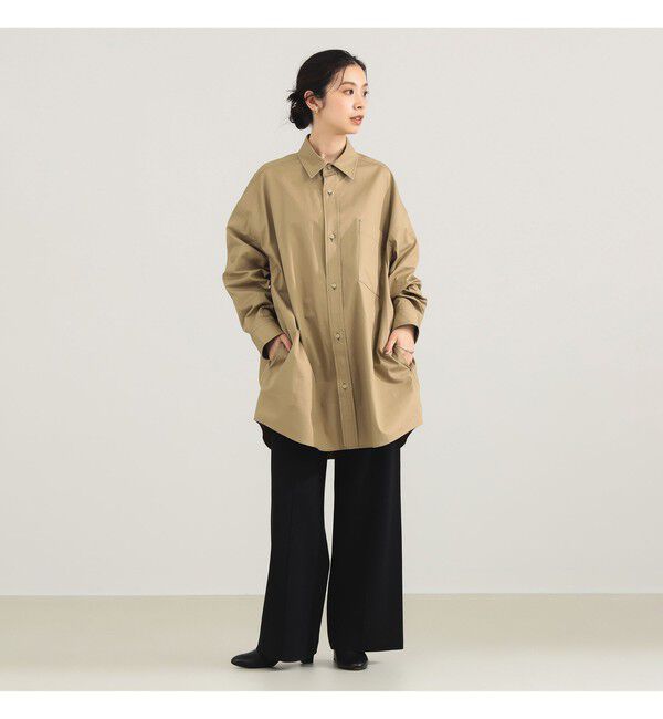 Demi-Luxe BEAMS 「ATON / コットンツイル オーバーシャツ」|シャツ・ブラウス|