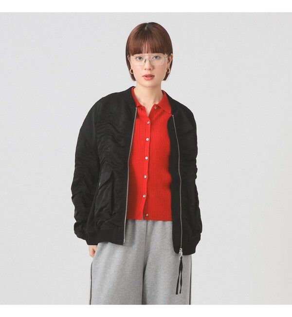 Ray BEAMS 「シャーリング MA-1 ブルゾン」|ブルゾン・スタジャン|