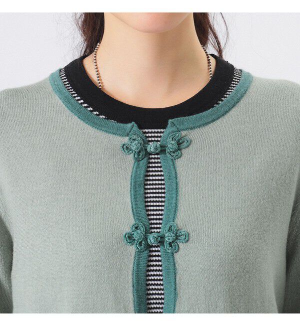 BEAMSBOY「12ゲージ チャイナ トリム カーディガン」|ニット・セーター|