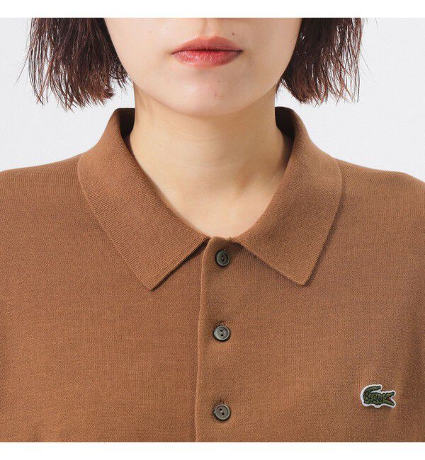 BEAMSBOY「【別注】LACOSTE / ポロ カーディガン」|ニット・セーター|