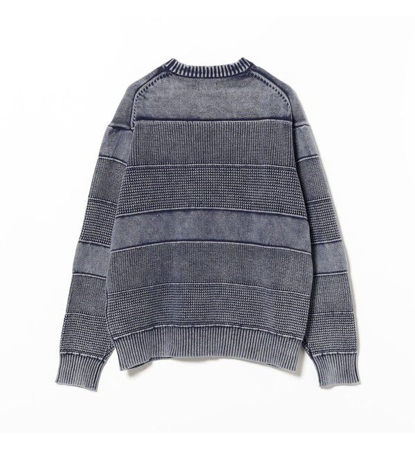 BEAMS「ワイドフィット フェード コットン クルーネック」|ニット・セーター|