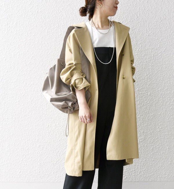 SHIPS any「SHIPS any: 〈洗濯機可能〉フレア ミディ トレンチ コート」|トレンチコート|