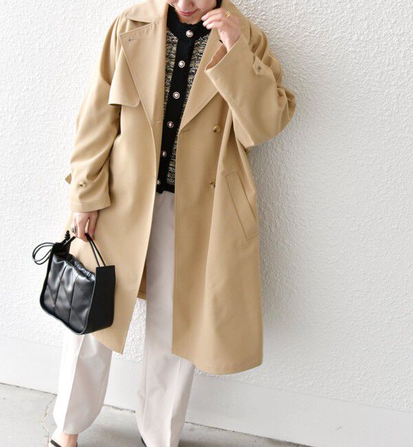 SHIPS any「SHIPS any: 〈洗濯機可能〉フレア ミディ トレンチ コート」|トレンチコート|