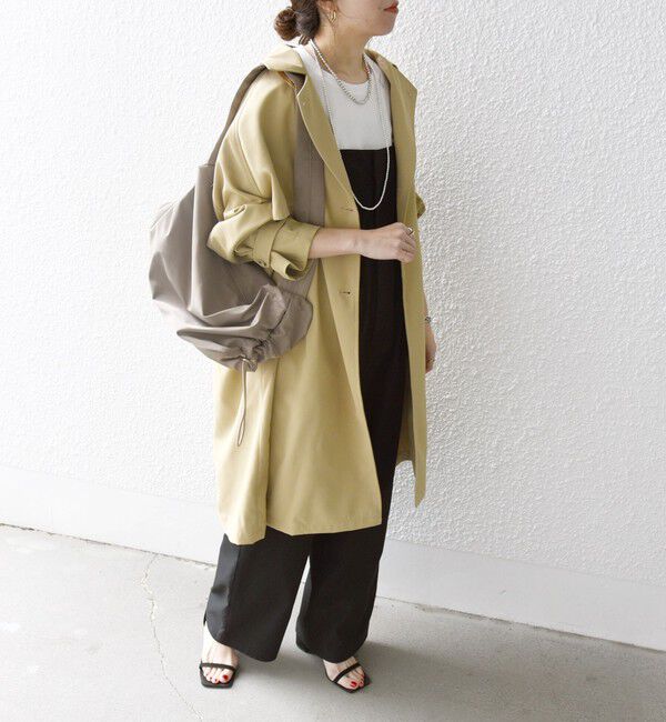 SHIPS any「SHIPS any: 〈洗濯機可能〉フレア ミディ トレンチ コート」|トレンチコート|