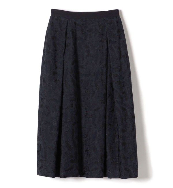 SHIPS for women「SHIPS Primary Navy Label:〈手洗い可能〉ジャカード スカート」|スカート|ダークブルー