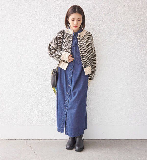 SHIPS for women「〈手洗い可能〉前後 2WAY ジャカード プルオーバー 24SS ◇」|ニット・セーター|