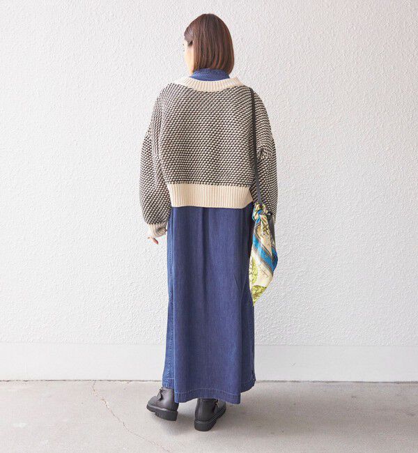 SHIPS for women「〈手洗い可能〉前後 2WAY ジャカード プルオーバー 24SS ◇」|ニット・セーター|