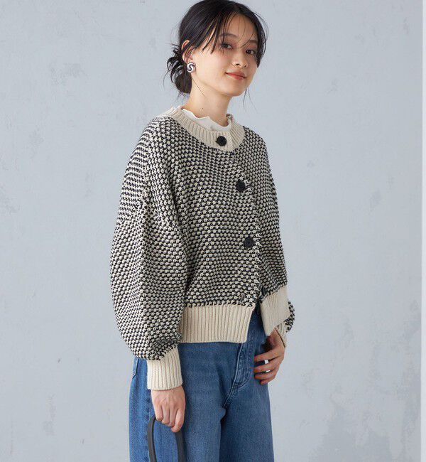 SHIPS for women「〈手洗い可能〉前後 2WAY ジャカード プルオーバー 24SS ◇」|ニット・セーター|