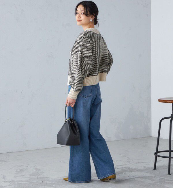 SHIPS for women「〈手洗い可能〉前後 2WAY ジャカード プルオーバー 24SS ◇」|ニット・セーター|