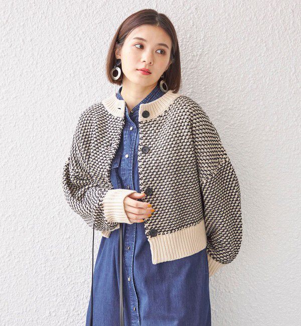 SHIPS for women「〈手洗い可能〉前後 2WAY ジャカード プルオーバー 24SS ◇」|ニット・セーター|