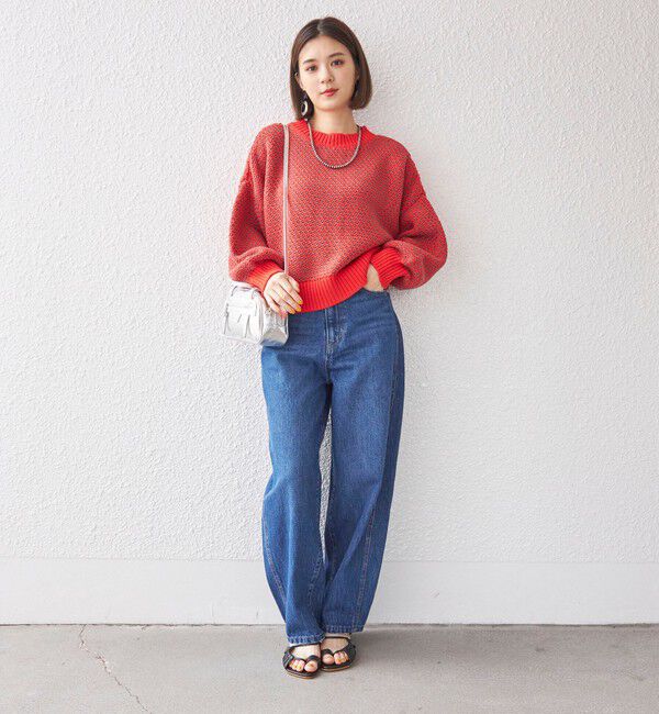 SHIPS for women「〈手洗い可能〉前後 2WAY ジャカード プルオーバー 24SS ◇」|ニット・セーター|