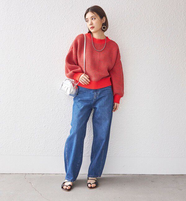 SHIPS for women「〈手洗い可能〉前後 2WAY ジャカード プルオーバー 24SS ◇」|ニット・セーター|