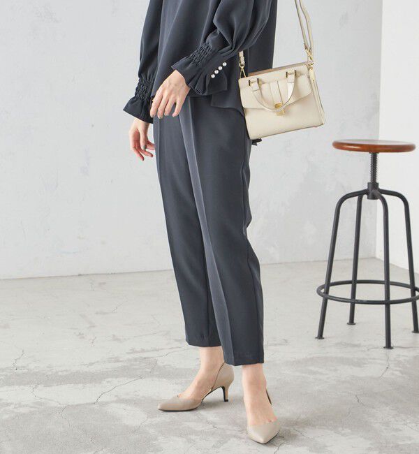 SHIPS for women「〈手洗い可能〉キャンディ スリーブ ブラウス &times; パンツ セットアップ」|シャツ・ブラウス|