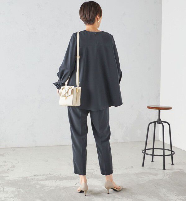 SHIPS for women「〈手洗い可能〉キャンディ スリーブ ブラウス &times; パンツ セットアップ」|シャツ・ブラウス|