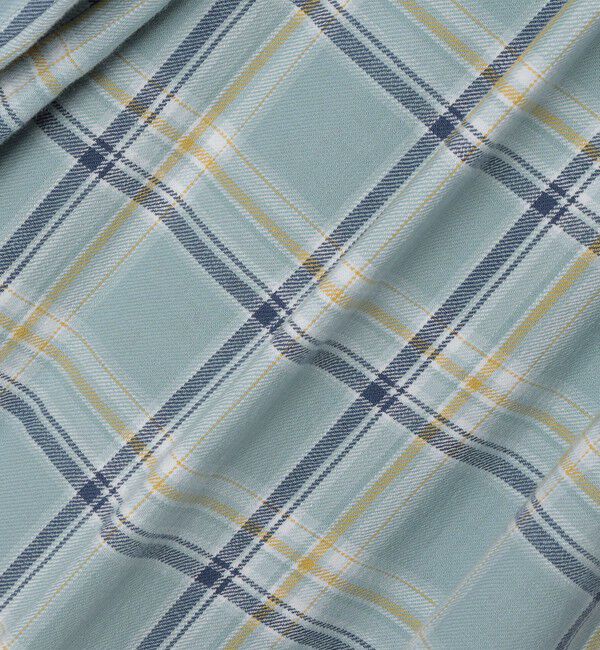 SHIPS「SHIPS: Shuttle notes レギュラーカラー オンブレチェック 長袖 ネルシャツ」|シャツ・ブラウス|