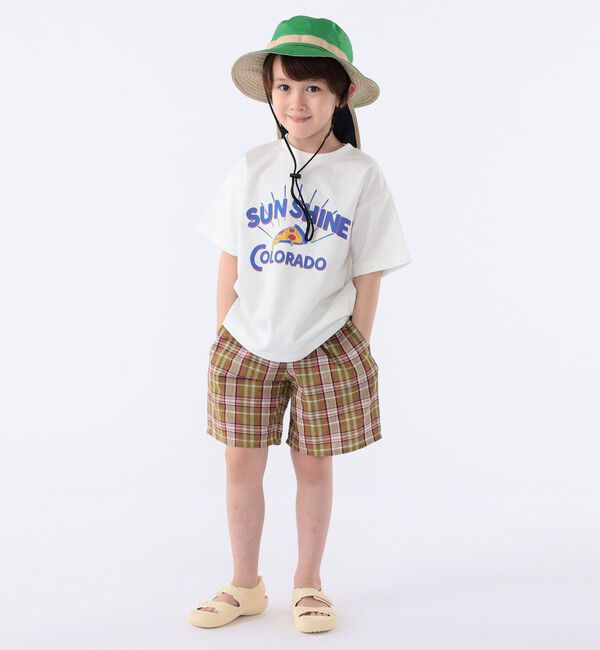 SHIPS KIDS「SHIPS KIDS:100～130cm /〈接触冷感/吸水速乾〉ピザ モチーフ 半袖 TEE」|Tシャツ・カットソー|