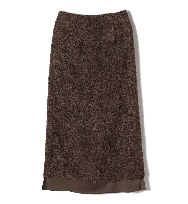 SHIPS for women「〈手洗い可能〉ジャカード ヘム フレア レイヤード スカート」|スカート|