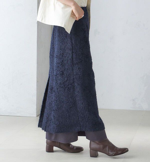 SHIPS for women「〈手洗い可能〉ジャカード ヘム フレア レイヤード スカート」|スカート|