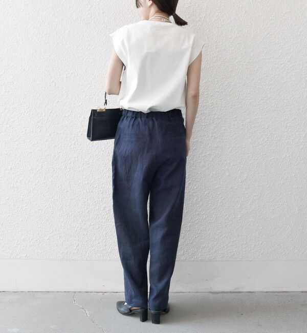 SHIPS any「SHIPS any:〈洗濯機可能〉ヨーロピアンフラックス リネン タック グルカ イージー パンツ」|その他|