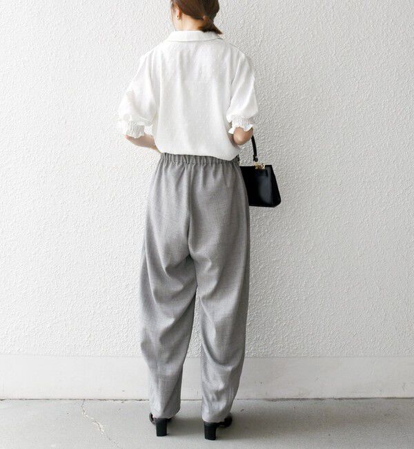 SHIPS any「SHIPS any:〈洗濯機可能〉カットドビー ジャージー パフ シャツ」|Tシャツ・カットソー|