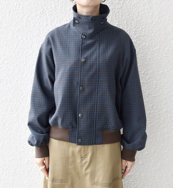 SHIPS any「SHIPS any: ガンクラブ チェック ハンティング ブルゾン」|ブルゾン・スタジャン|