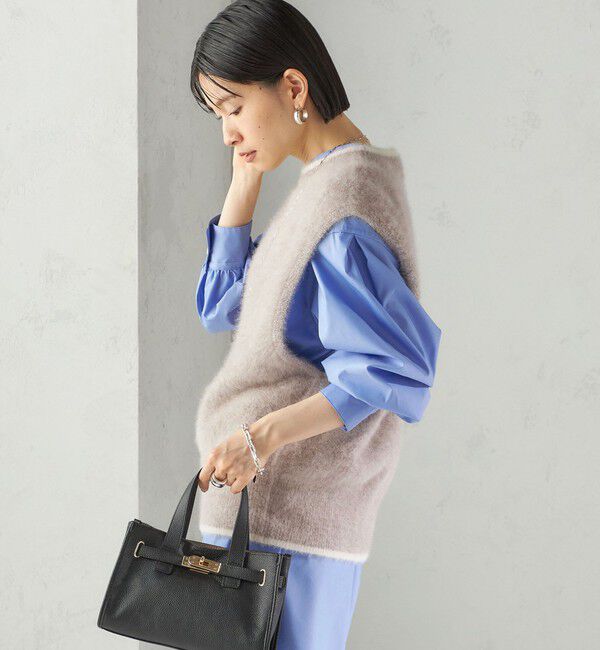 SHIPS for women「杢フォックス カシミヤ ニット ベスト」|ベスト・ジレ|