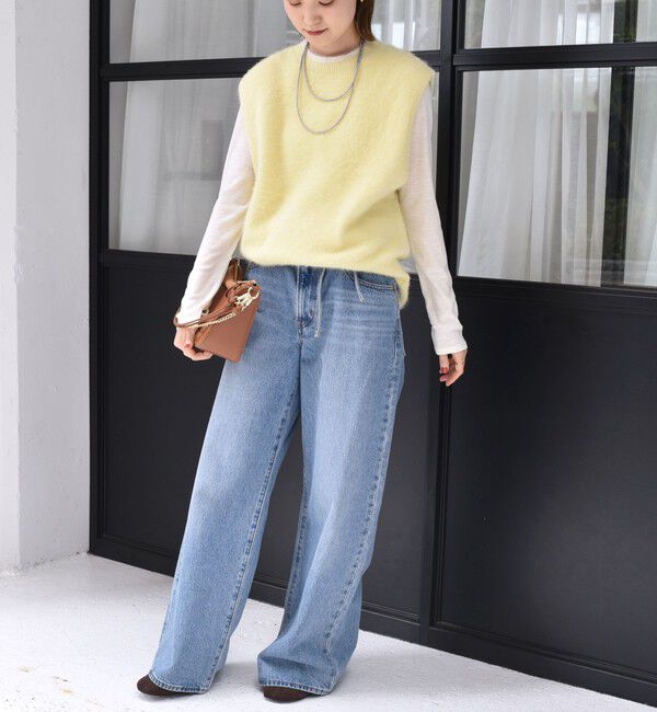 SHIPS for women「杢フォックス カシミヤ ニット ベスト」|ベスト・ジレ|