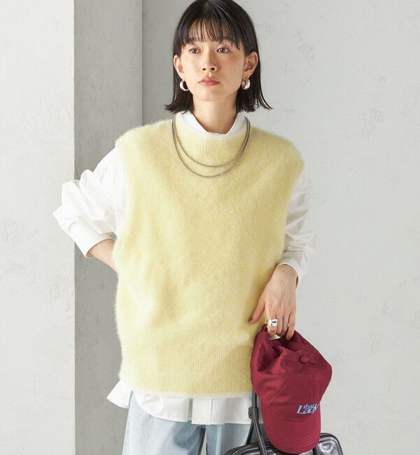 SHIPS for women「杢フォックス カシミヤ ニット ベスト」|ベスト・ジレ|