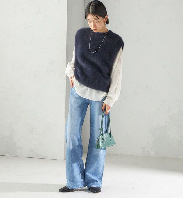 SHIPS for women「杢フォックス カシミヤ ニット ベスト」|ベスト・ジレ|