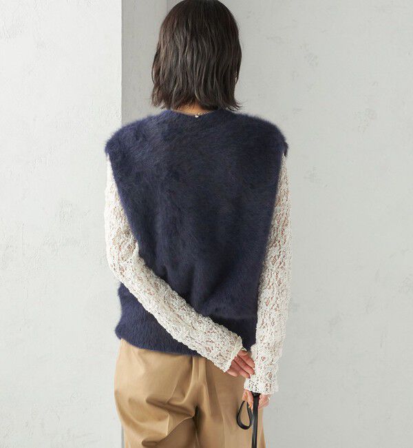 SHIPS for women「杢フォックス カシミヤ ニット ベスト」|ベスト・ジレ|