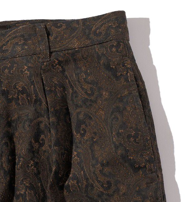 SHIPS「Southwick:〈セットアップ対応〉Gate Label プリント コーデュロイ スラックス」|スラックス|