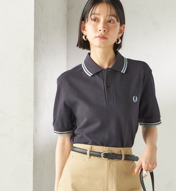 SHIPS for women「FRED PERRY:M3600 TWIN TIPPED POLO」|Tシャツ・カットソー|ダークグレー