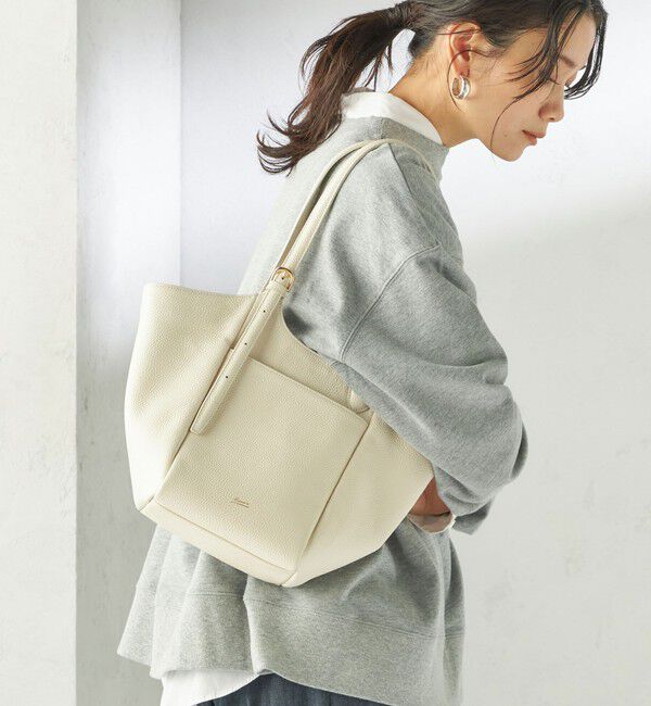 SHIPS for women「BEAURE: ロング ハンドル 2WAY トート バッグ」|トートバッグ|オフホワイト