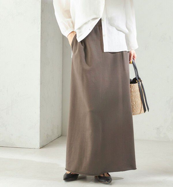 SHIPS for women「【SHIPS別注】SLOANE:〈手洗い可能〉マキシ丈 スカート」|スカート|ブラウン