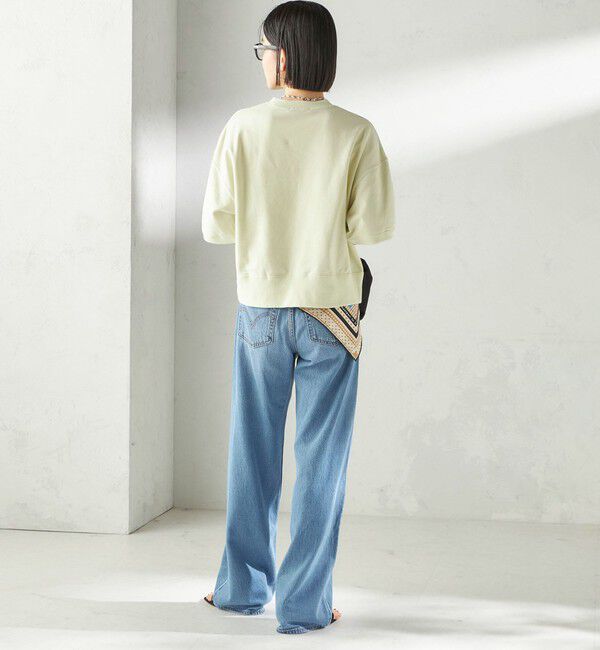 SHIPS for women「【SHIPS別注】SLOANE:〈手洗い可能〉半袖 ショート スウェット」|Tシャツ・カットソー|