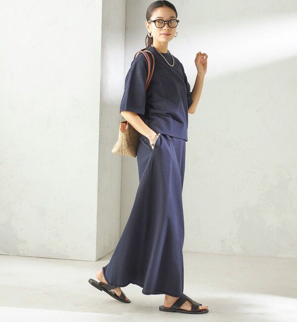 SHIPS for women「【SHIPS別注】SLOANE:〈手洗い可能〉半袖 ショート スウェット」|Tシャツ・カットソー|