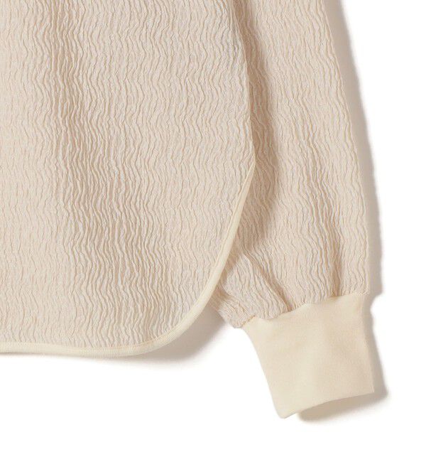 SHIPS for women「【WEB限定】〈手洗い可能〉ウェーブ クレープ ヘンリー 2WAY プルオーバー」|Tシャツ・カットソー|