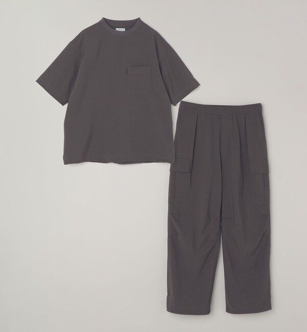 SHIPS any「SHIPS any:〈吸水速乾〉Rapidry クルーネック スピンドル ポケット Tシャツ(セットアップ対応)◇」|Tシャツ・カットソー|