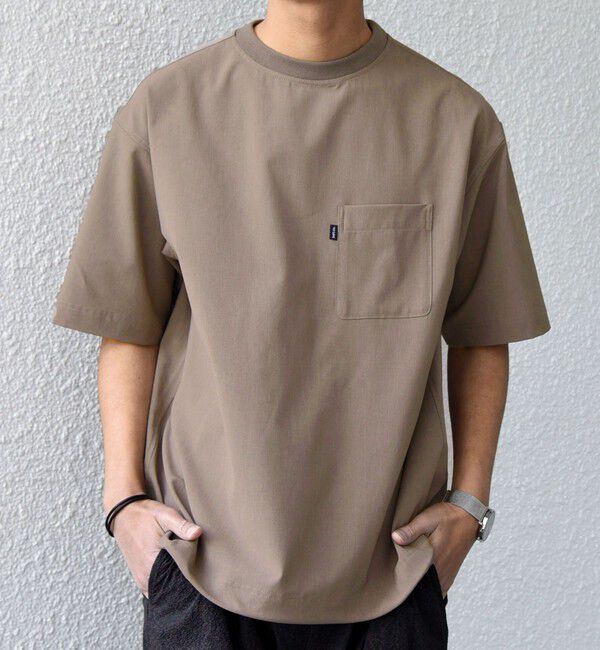 SHIPS any「SHIPS any:〈吸水速乾〉Rapidry クルーネック スピンドル ポケット Tシャツ(セットアップ対応)◇」|Tシャツ・カットソー|