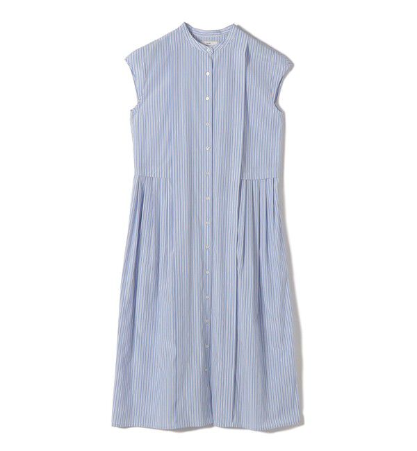 SHIPS for women「《予約》【WEB限定】〈手洗い可能〉ストライプ サイド タック ワンピース」|ワンピース|