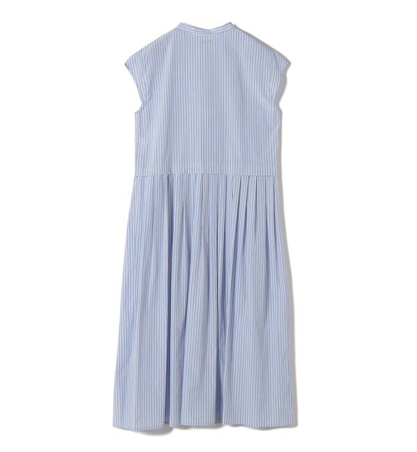 SHIPS for women「《予約》【WEB限定】〈手洗い可能〉ストライプ サイド タック ワンピース」|ワンピース|