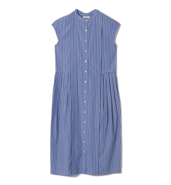 SHIPS for women「《予約》【WEB限定】〈手洗い可能〉ストライプ サイド タック ワンピース」|ワンピース|