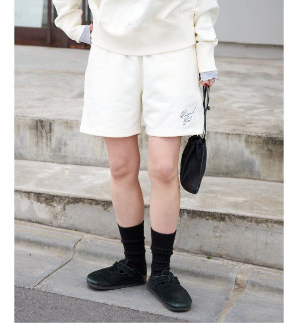 OUTDOOR PRODUCTS Usual Things「RATIONAL GIRLロゴ刺繍スウェットショートパンツ」|その他|