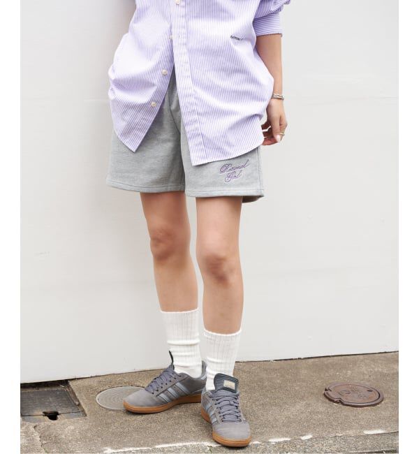 OUTDOOR PRODUCTS Usual Things「RATIONAL GIRLロゴ刺繍スウェットショートパンツ」|その他|