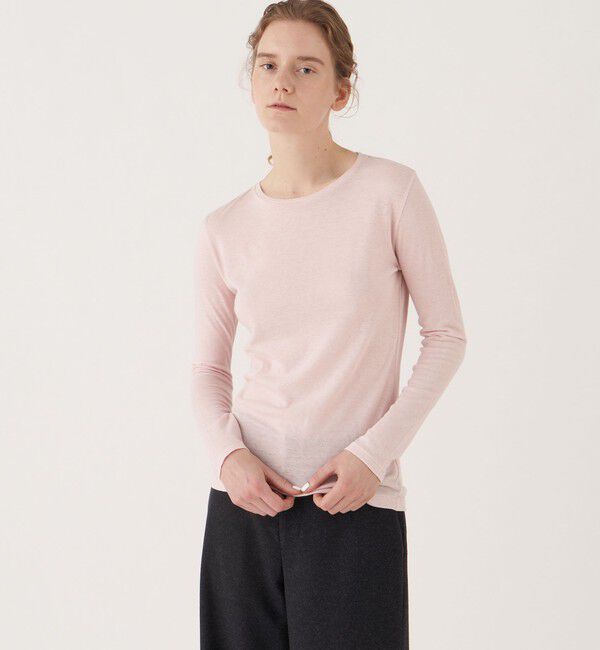 GALERIE VIE「コットンカシミヤ クルーネックプルオーバー」|Tシャツ・カットソー|